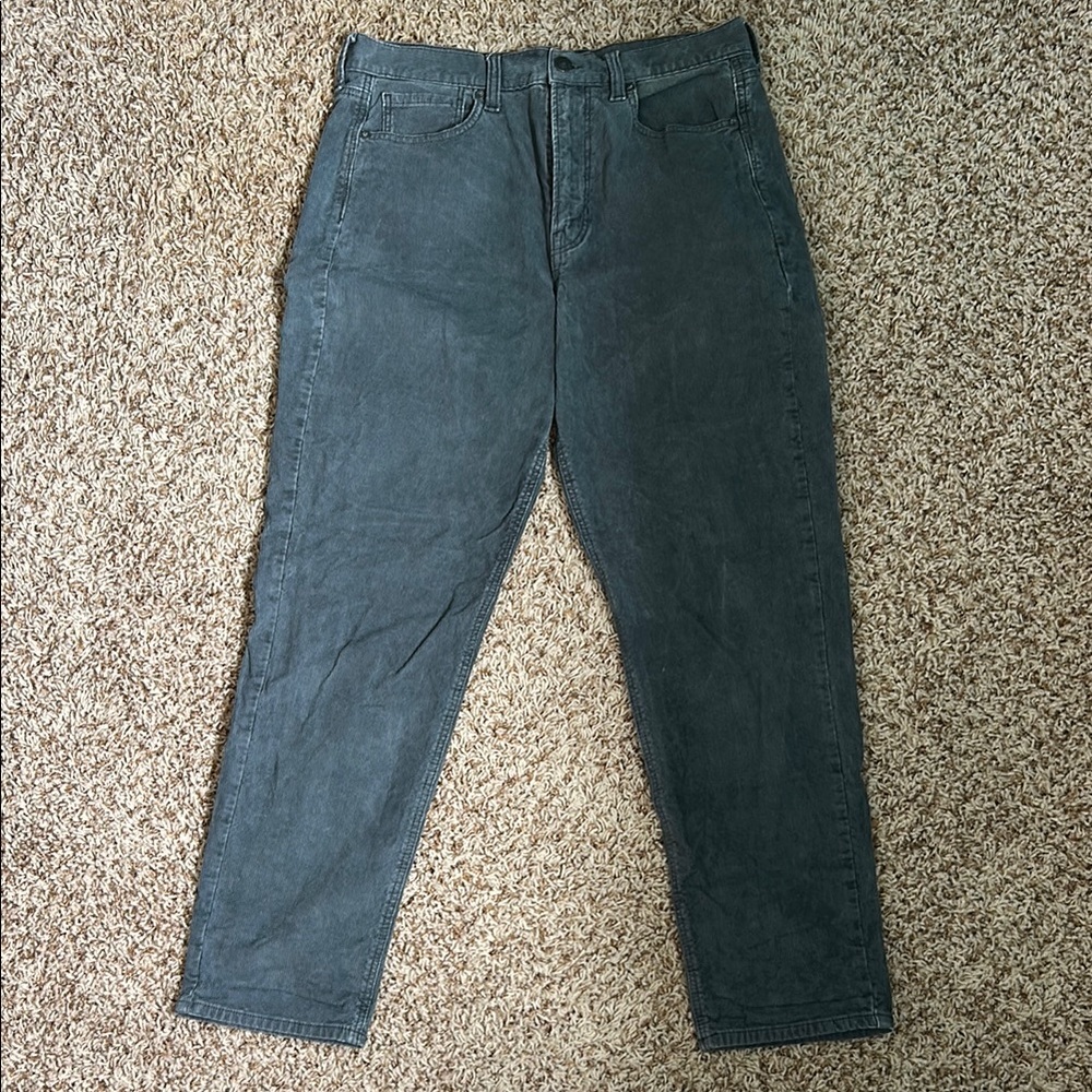 American Eagle Outfitters Gray Corduroy Jeans Relaxed Style